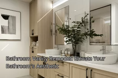 Bathroom Vanity Remodel: Elevate Your Bathroom's Aesthetic