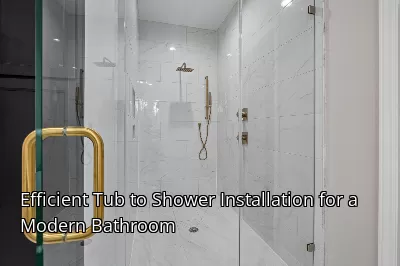 Efficient Tub to Shower Installation for a Modern Bathroom