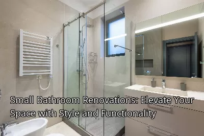 Small Bathroom Renovations: Elevate Your Space with Style and Functionality