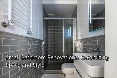 Small Bathroom Renovations: Maximizing Space and Style