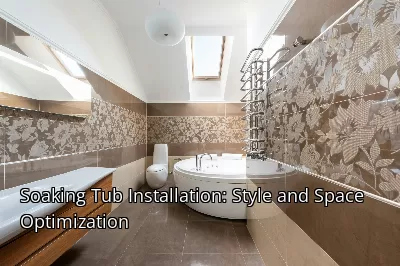 Soaking Tub Installation: Style and Space Optimization