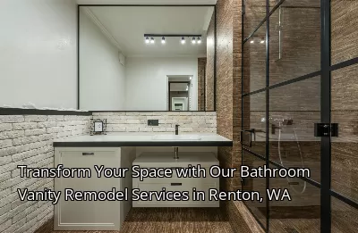 Transform Your Space with Our Bathroom Vanity Remodel Services in Renton, WA